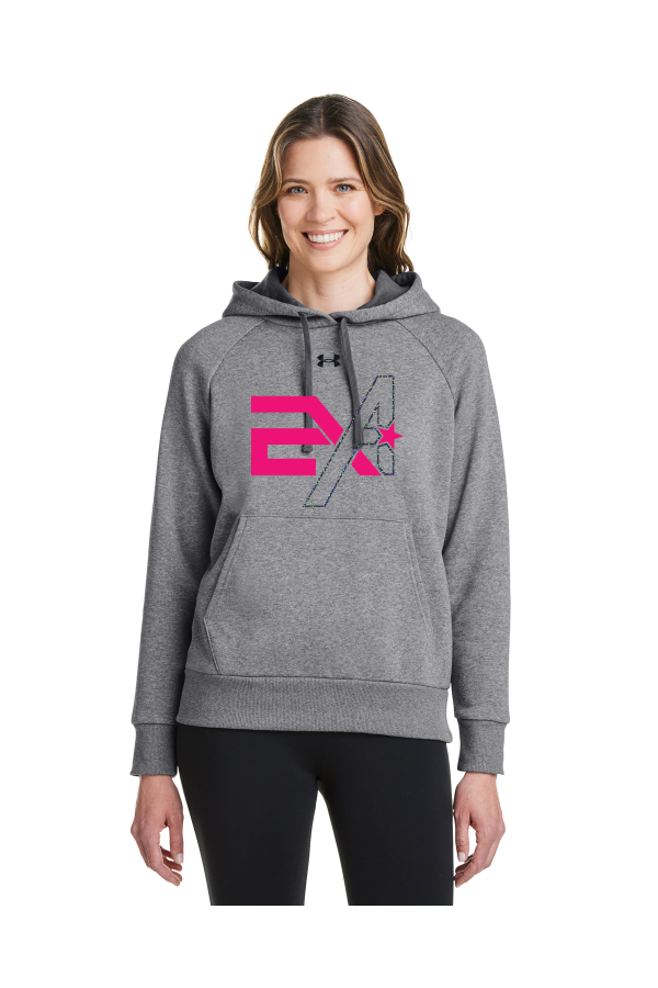 A010B 1379500 Holographic Logo Under Armour Ladies' Rival Fleece Hoodie