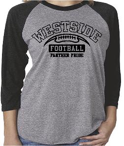 D001 6051 Next Level Unisex Triblend 3/4-Sleeve Raglan