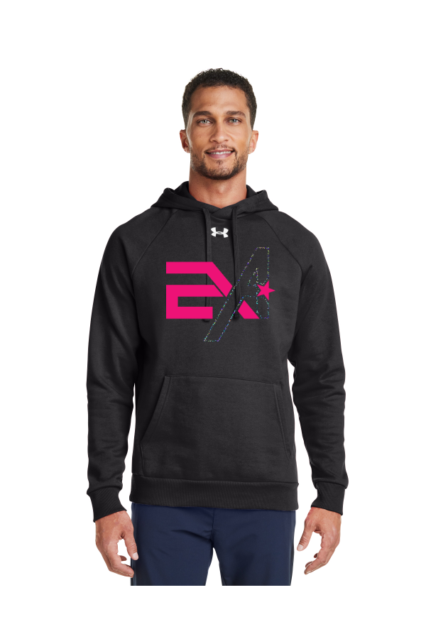 A010A 1379757 Holographic Logo Under Armour Men's Rival Fleece Hooded Sweatshirt