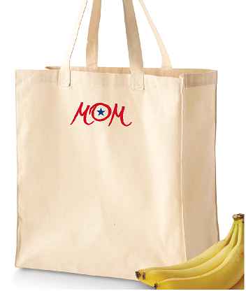 G001 BE055 BAGedge 6 oz. Canvas Grocery Tote