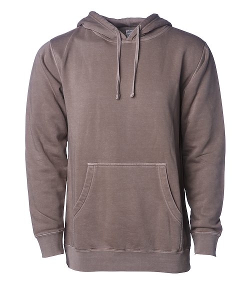B002 PRM 4500 UNISEX MIDWEIGHT PIGMENT DYED HOODED PULLOVER