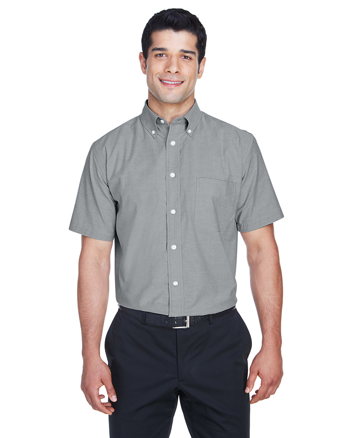 G009 M600S Mens Short-Sleeve Oxford with Stain-Release