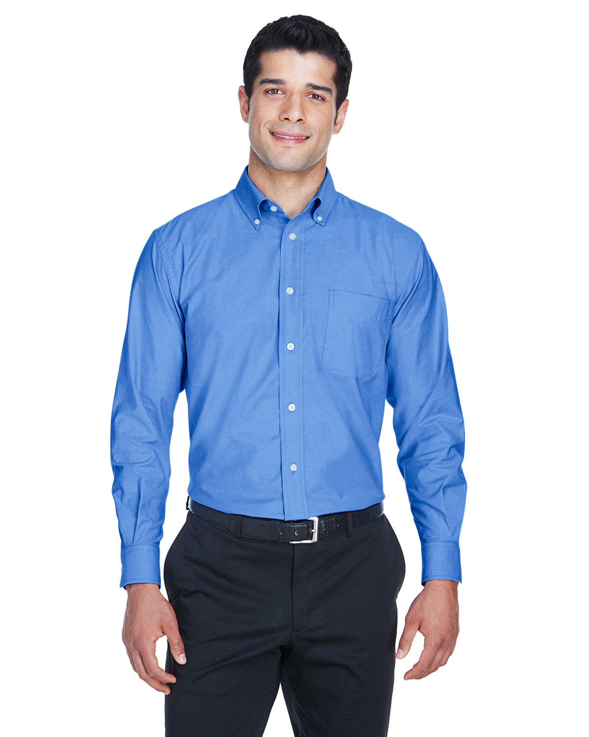 G010 M600 Mens Long-Sleeve Oxford with Stain-Release