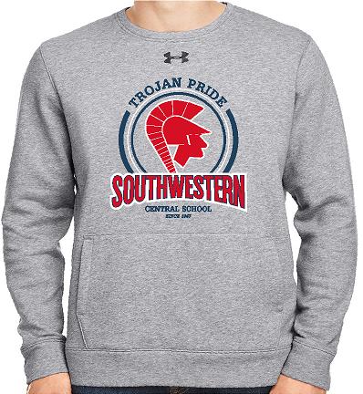 B013 1302159 Under Armour Men's Hustle Fleece Crewneck