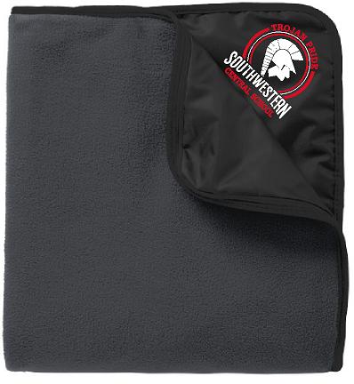 E011 TB850 Fleece & Poly Travel Blanket