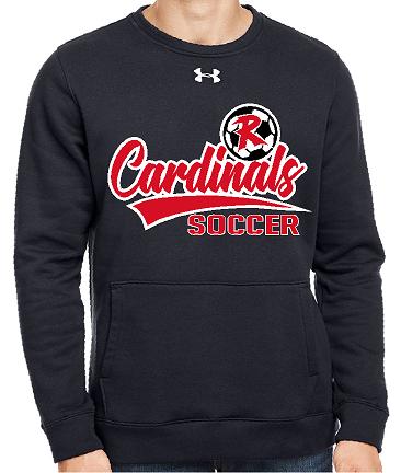 A013 1302159 Under Armour Men's Hustle Fleece Crewneck