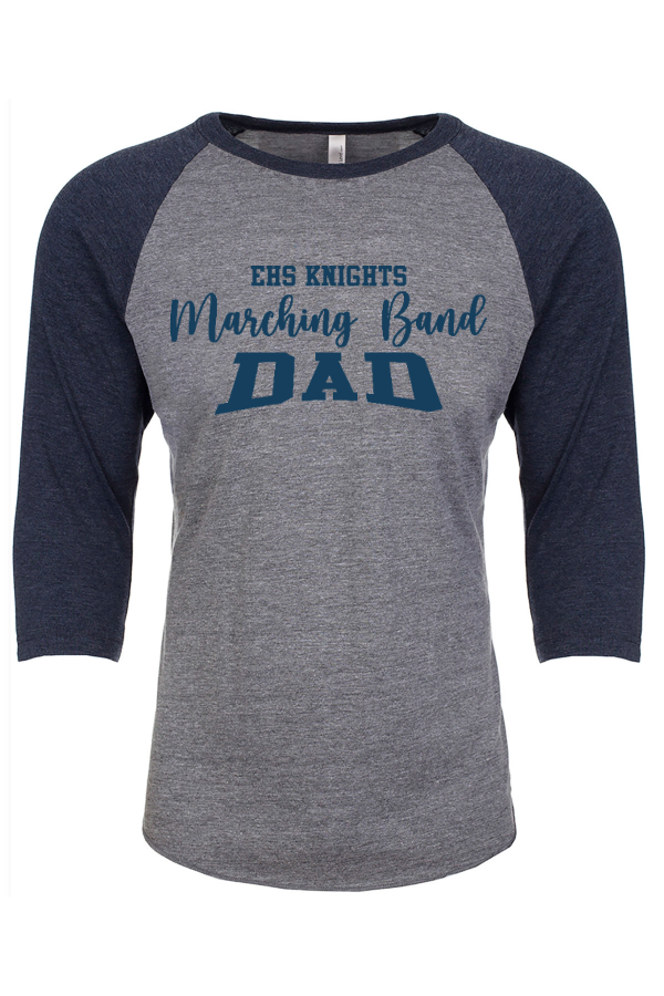 D005 6051 Marching Band Dad 3/4 Sleeve Tee