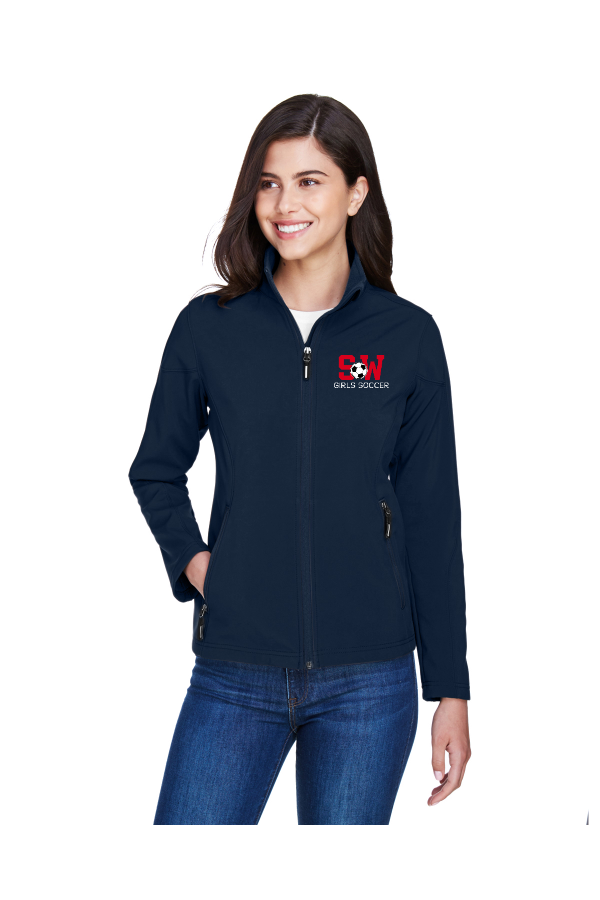 E007 78184 Core 365 Ladies' Cruise Two-Layer Fleece Bonded Soft Shell Jacket