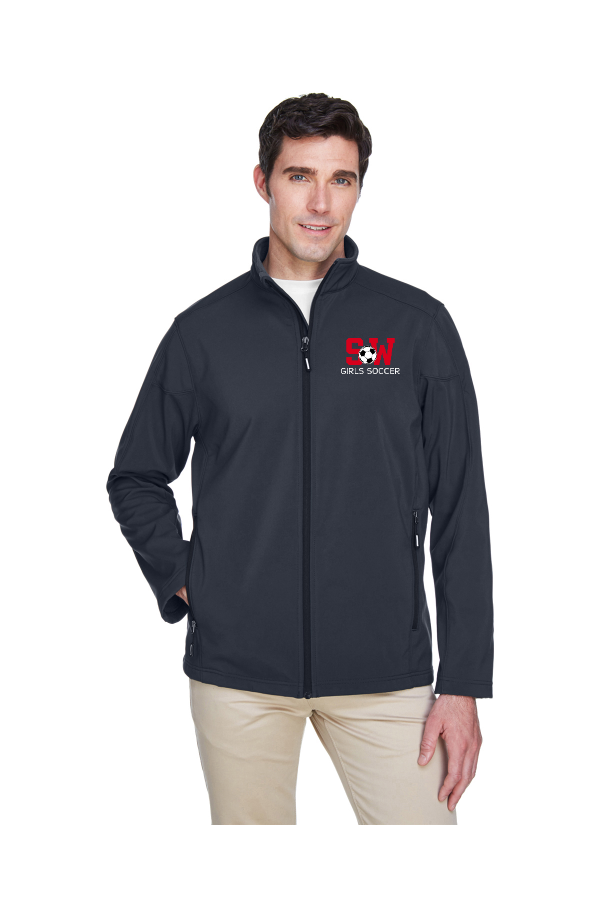 E008 88184 Core 365 Men's Cruise Two-Layer Fleece Bonded Soft Shell Jacket