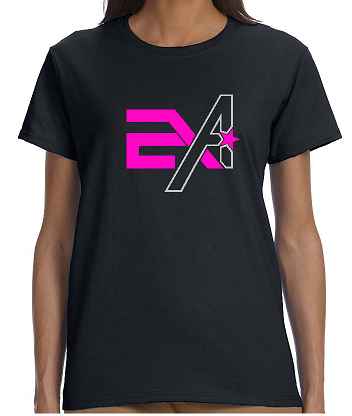 A002 G2000L Holographic Logo Ladies T-Shirt