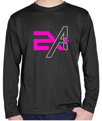 A006 TT11L Holographic Logo Zone Performance Long-Sleeve T-Shirt