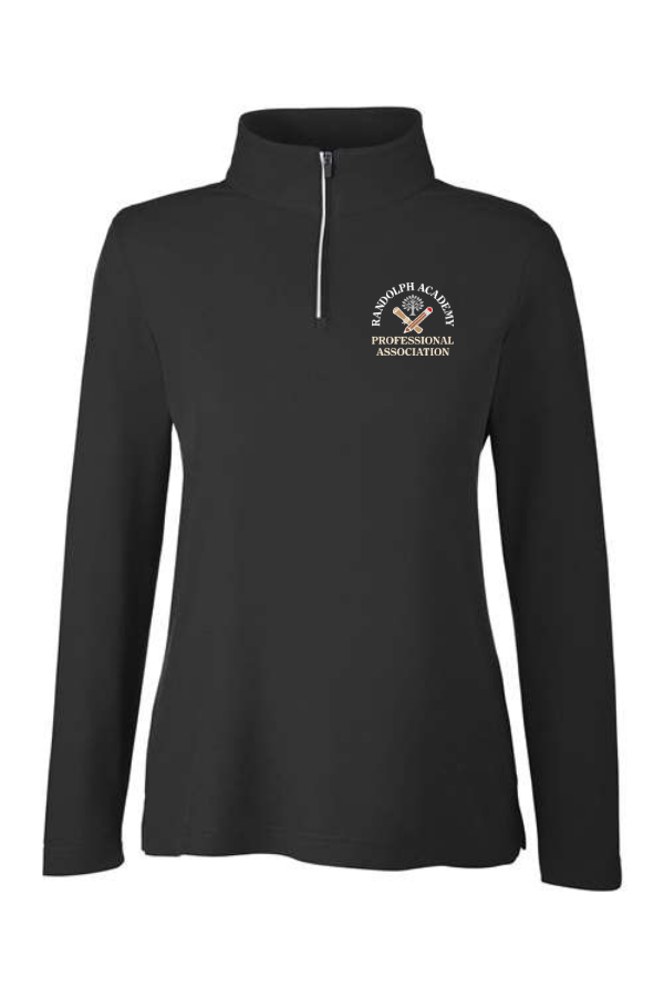 E008 CE405W Women's Fusion ChromaSoft Pique Quarter-Zip Pullover