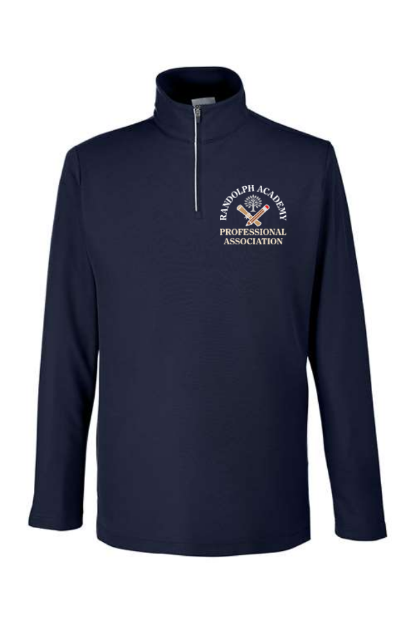 E009 CE405 Men's Fusion ChromaSoft Pique Quarter-Zip Pullover