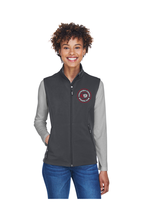 E004 CE701W Ladies Cruise Two-Layer Fleece Bonded SoftShell Vest