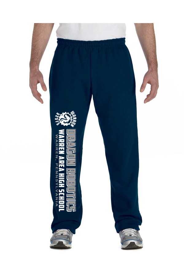 B001 18400 Adult Open-Bottom Sweatpant