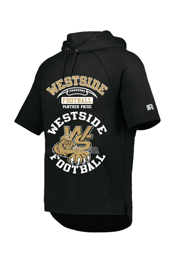 A013 R24TFM Russell Athletic Short Sleeve Tech Hoodie