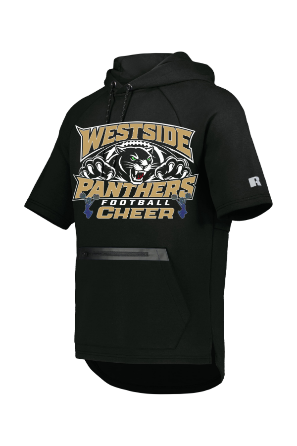 A013 R24TFM Russell Athletic Short Sleeve Tech Hoodie