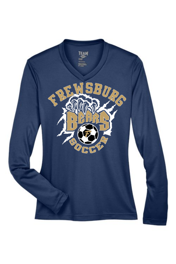 A009 TT11WL Team 365 Ladies' Zone Performance Long-Sleeve T-Shirt
