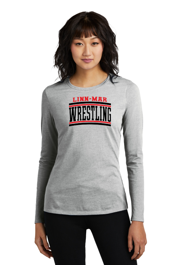 District Women's DT110 Perfect Blend CVC Long Sleeve Tee