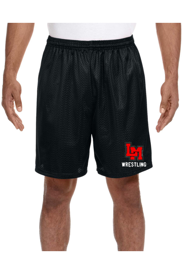 A4 N5293 Adult Seven Inch Inseam Mesh Short