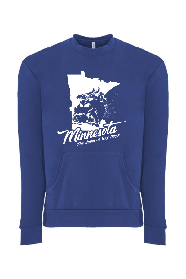 Minnesota Home of Hay Days Pocket Crewneck Sweatshirt