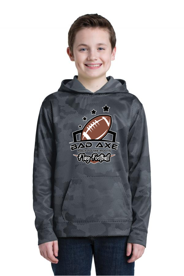 Youth Sport-Wick CamoHex Fleece Hooded Pullover