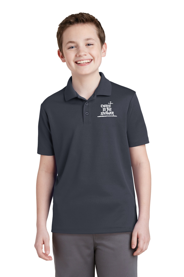 Youth PosiCharge RacerMesh Polo