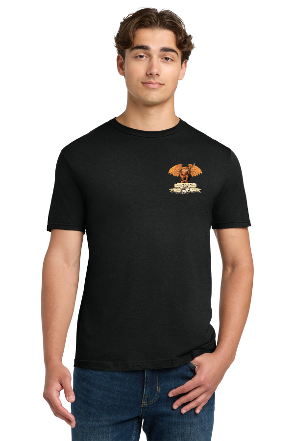64000 Gildan Softstyle T-Shirt.   A Co. 1-108  Men's T-shirt (multiple options for front/back) Black, Green, Grey