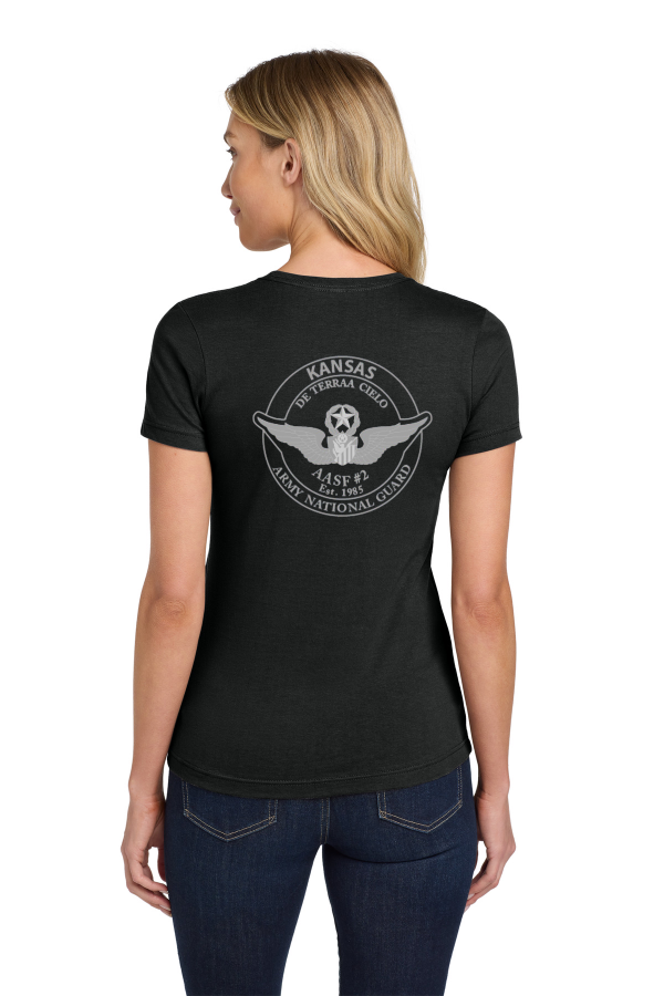64000L Gildan Softstyle T-Shirt0 .AASF 2 Tech  Ladies T-shirt (multiple options for front/back) Black, Grey