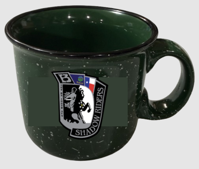 B Co. 1-108  Green Ceramic Campfire Coffee Mugs - 14 oz