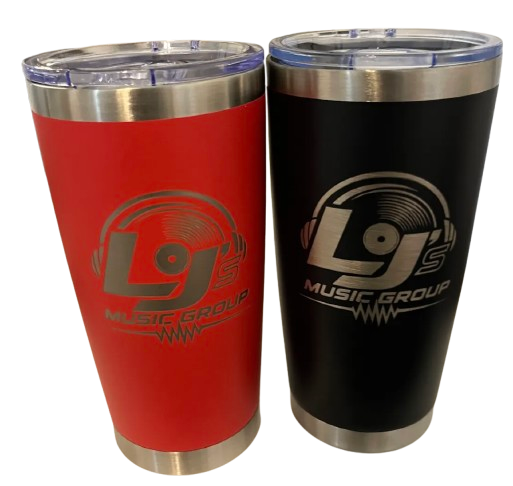 Tumbler Cups- 20oz (Black or Red) Laser Logo