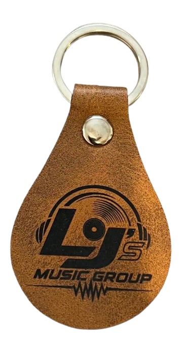 Leather Keychain w/Logo