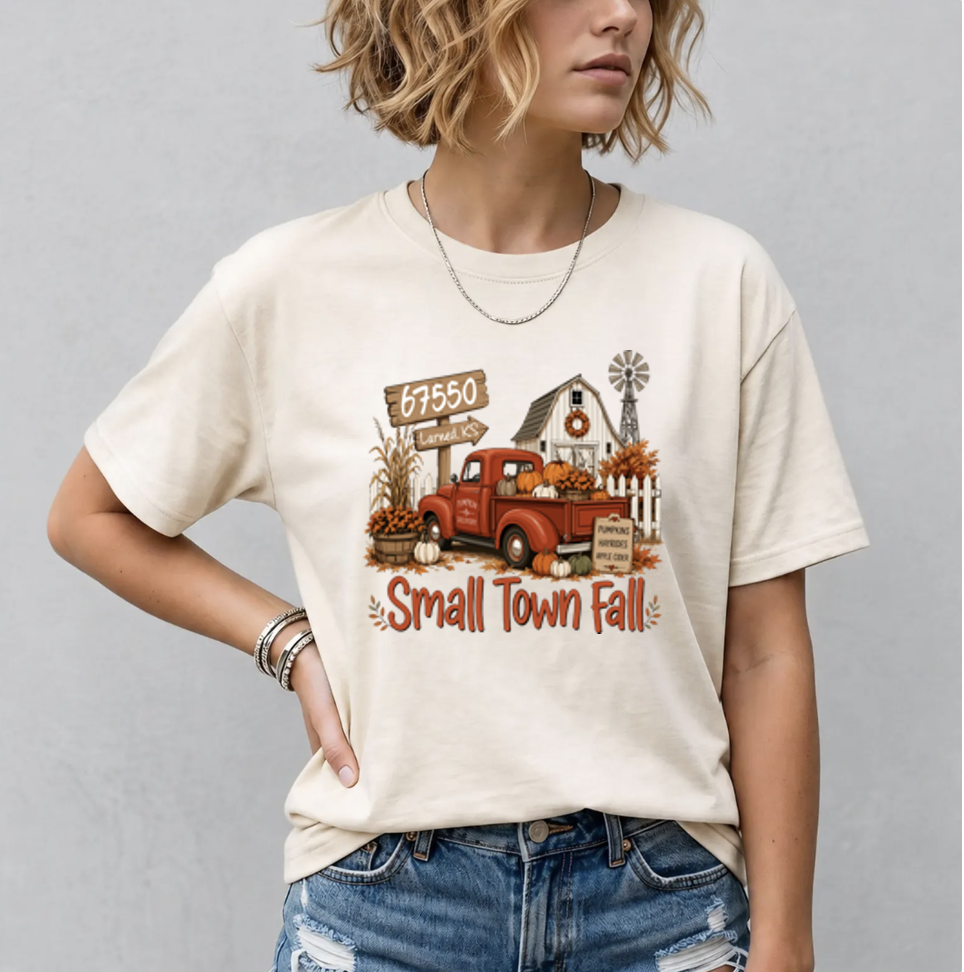 64000- Softstyle T-Shirt- Larned Red Truck
