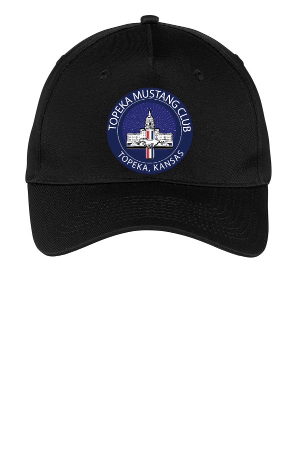 Five-Panel Twill Cap - Solid Back