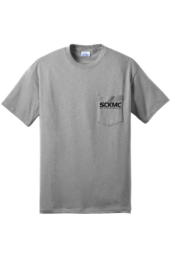 PC55PT Port & Co Tall Core Blend Pocket Tee.