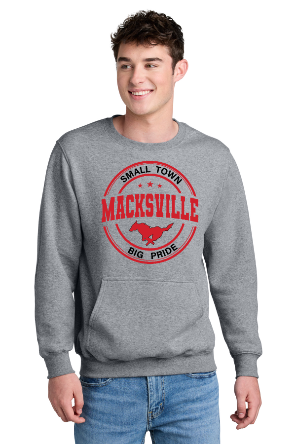 PC78PKT Pocket Crew Port & Co Core Fleece Crewneck Pocket Sweatshirt
