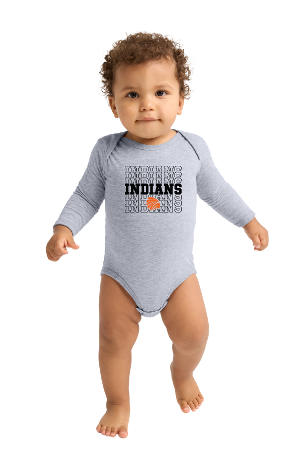 RS4421 - Infant Long Sleeve Jersey Bodysuit- INDIAN RIPPLE