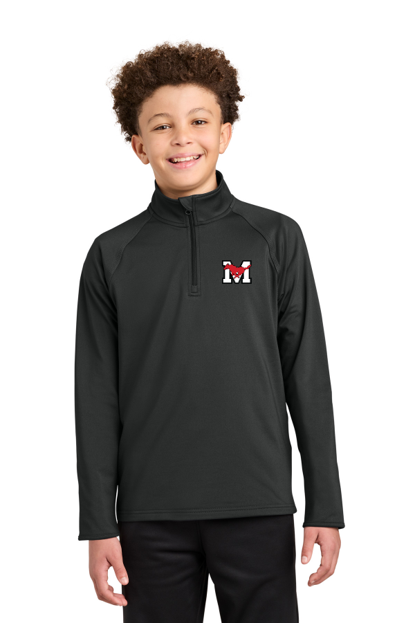 YST850 Youth Sport-Wick Stretch 1/4-Zip Pullover