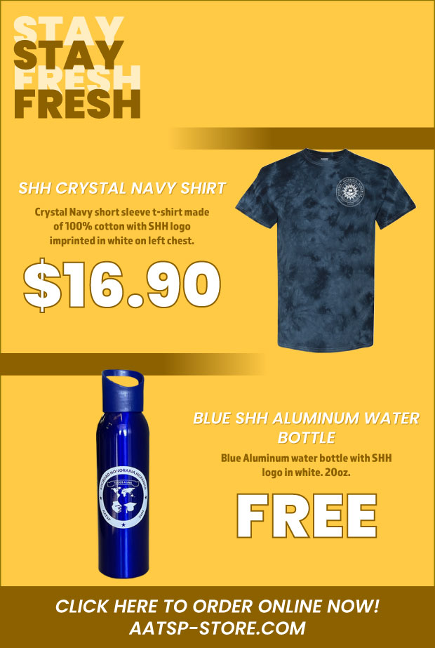 Special 4: Crystal Navy Shirt and Water Bottle