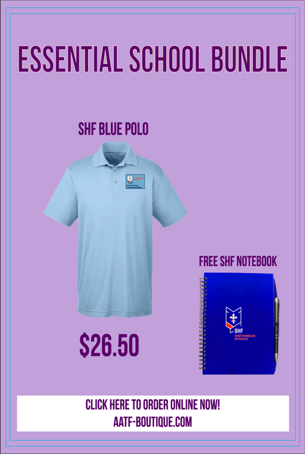 Special 3: SHF Blue Polo with FREE SHF Notebook