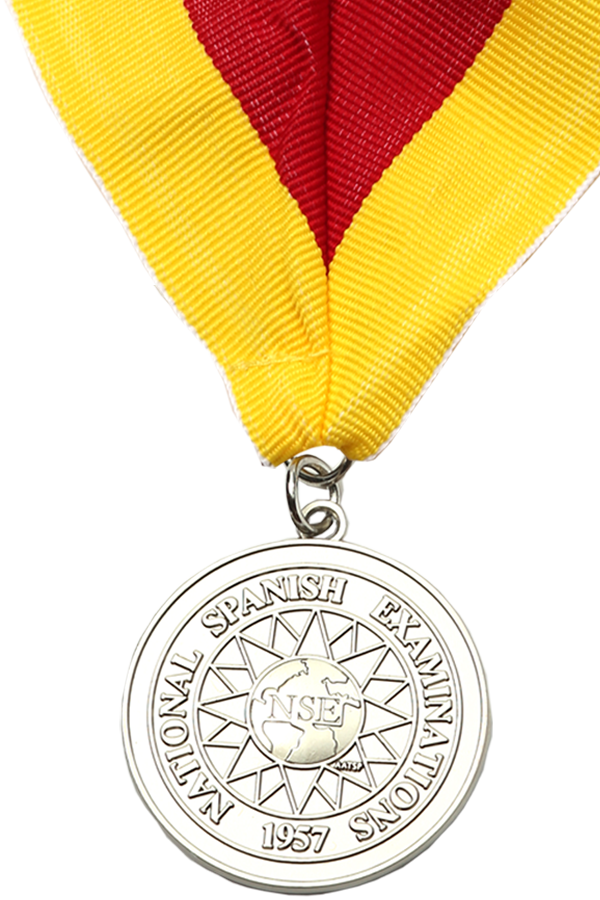 NATIONAL SPANISH EXAM 1.5" MEDAL, HONORABLE MENTION