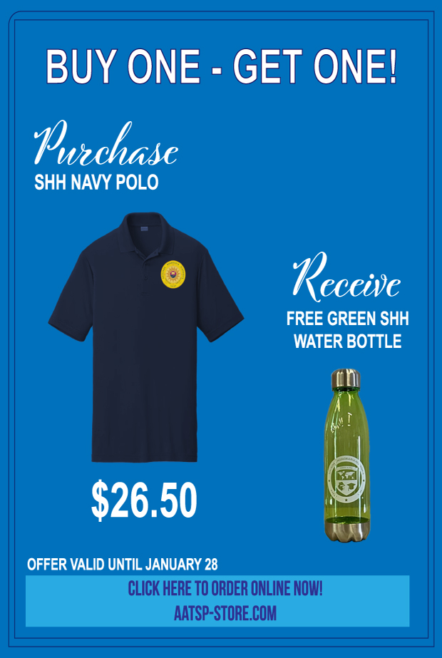 Special 4 : SHH NAVY POLO AND SHH WATER BOTTLE
