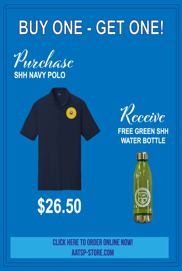 Special 4 : SHH NAVY POLO AND SHH WATER BOTTLE