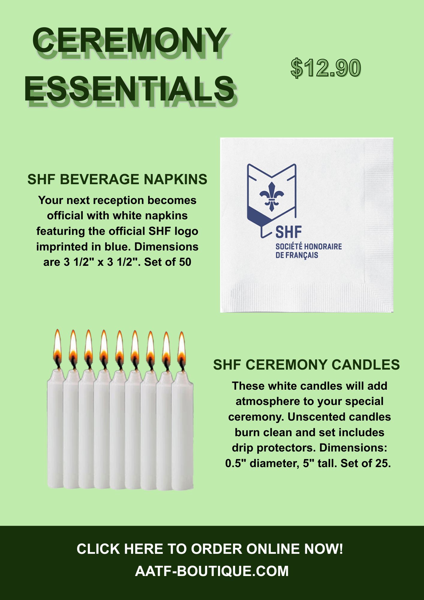 SPECIAL 1: CEREMONY CANDLES AND NAPKINS