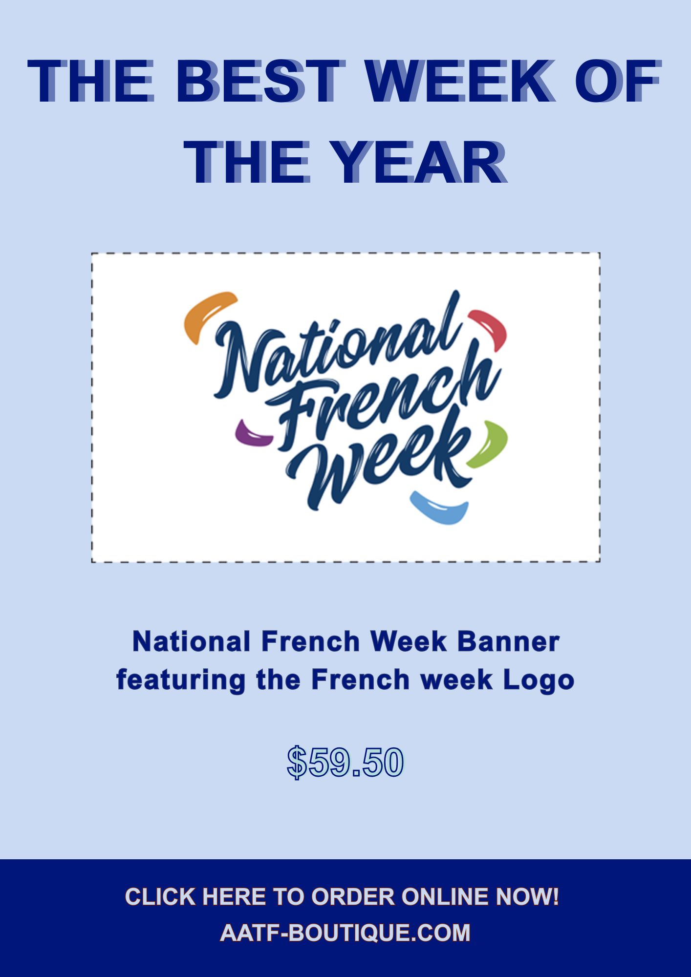 SPECIAL 5: NATIONAL FRENCH WEEK BANNER