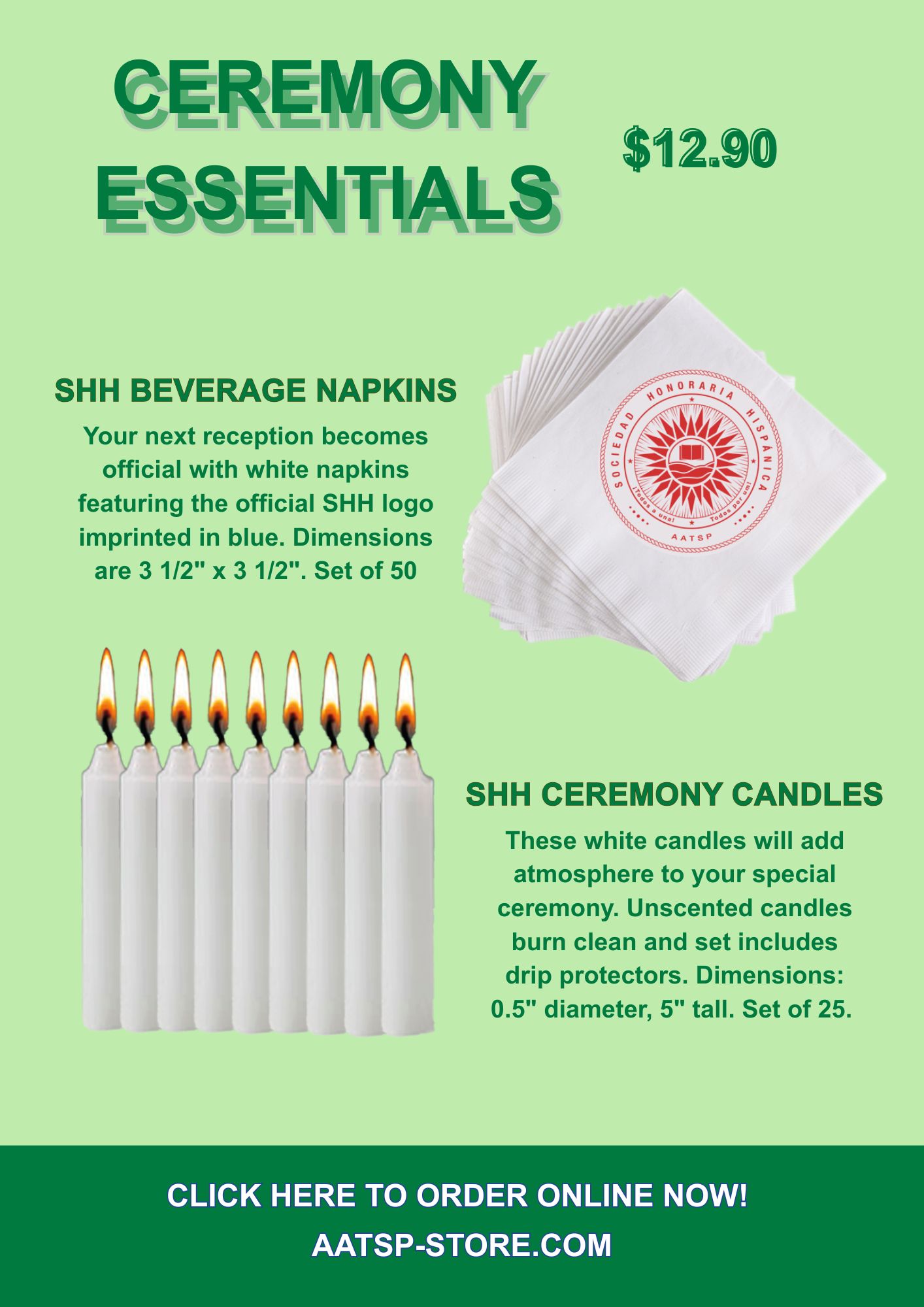 SPECIAL 1: CEREMONY CANDLES AND NAPKINS