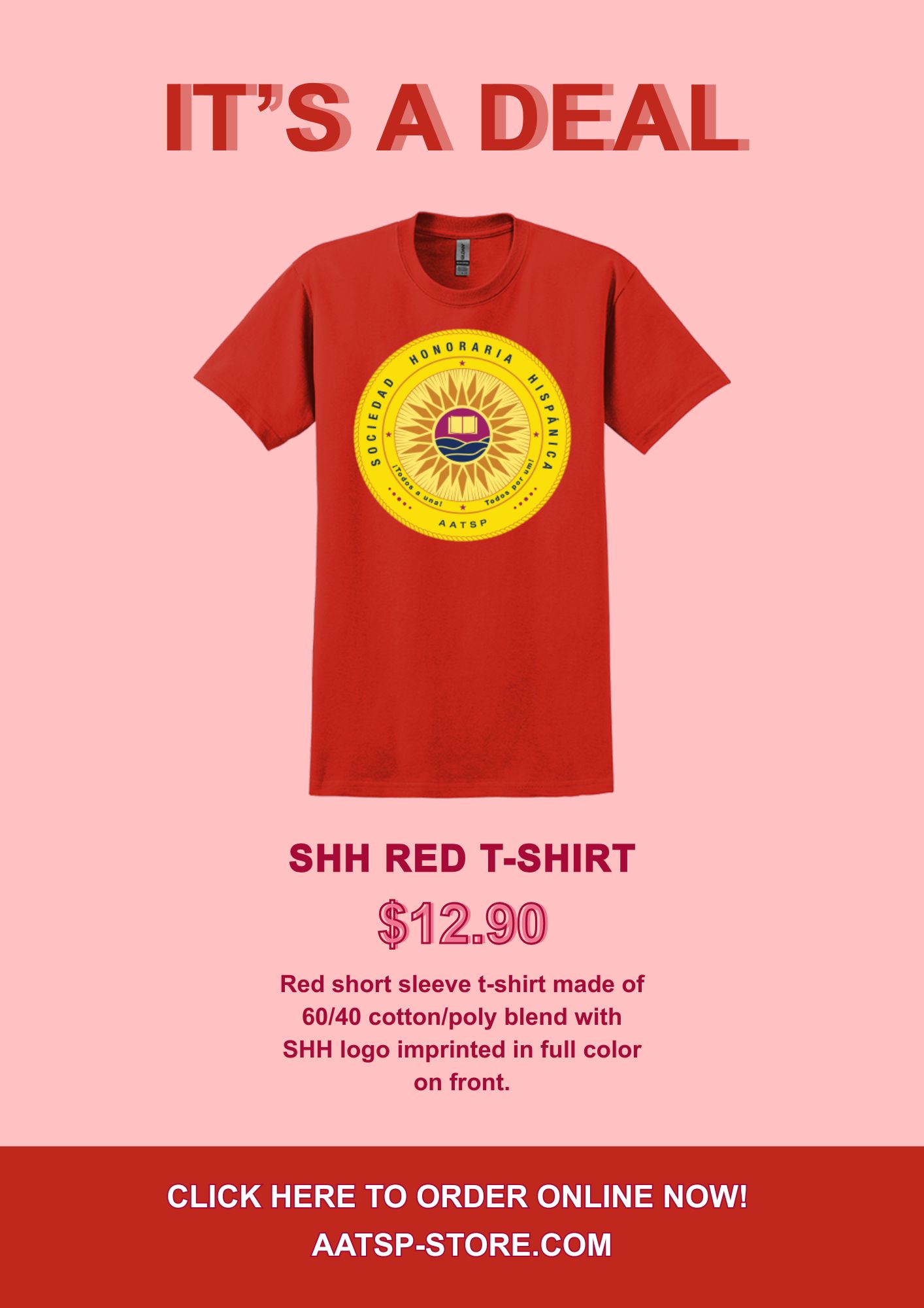 SHH RED T-SHIRT