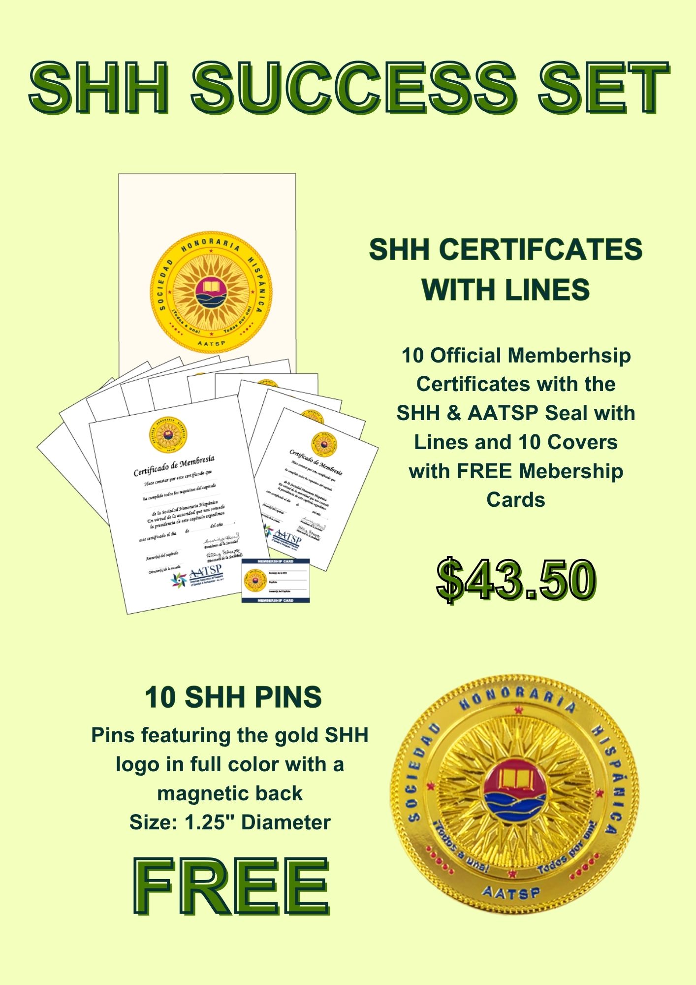 SHH CERTIFICATES WITH LINES