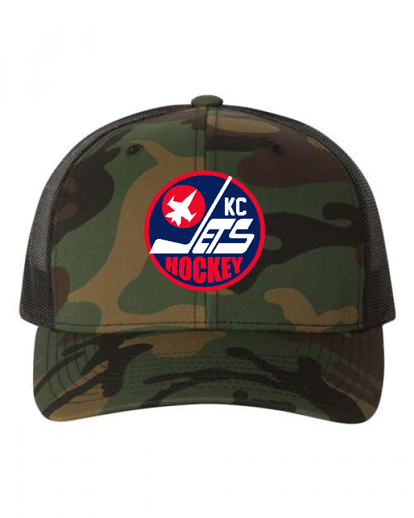YP Classics Retro Trucker Cap red logo - 6606