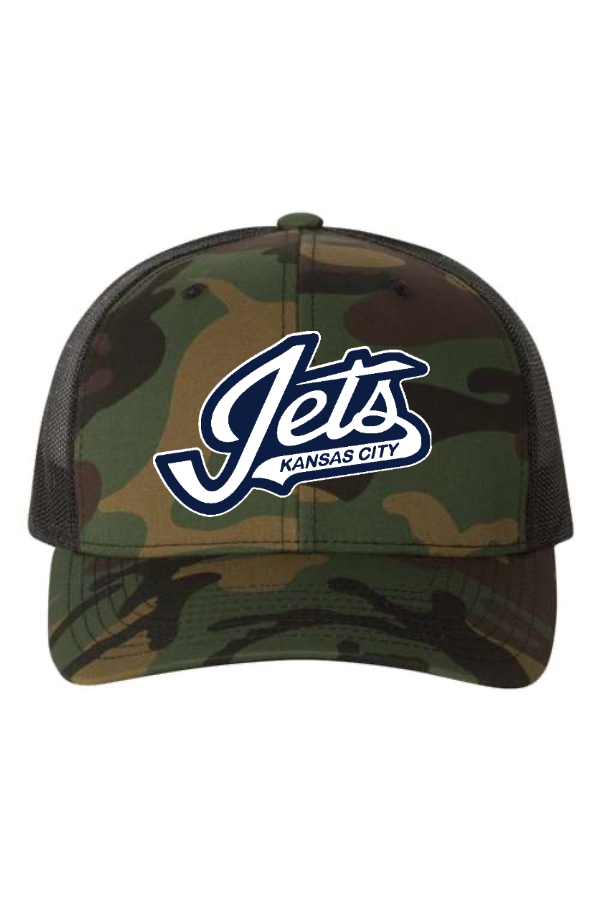 YP Classics Retro Trucker Cap jets logo - 6606